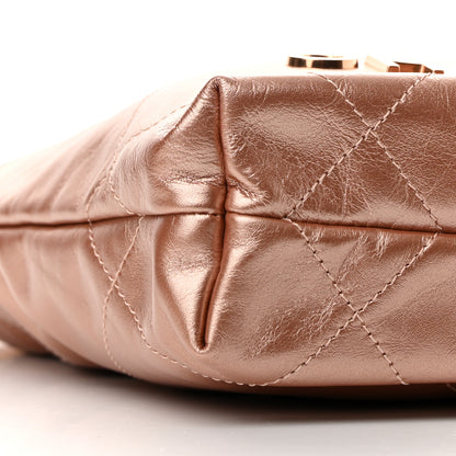 Chanel Metallic Calfskin Quilted Mini Chanel 22 Copper 9 of 11