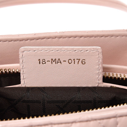 Christian Dior Lambskin Cannage Medium Lady Dior Light Pink 7 of 8