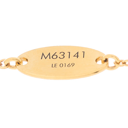 Louis Vuitton Nanogram Name Tag Necklace Gold 5 of 5