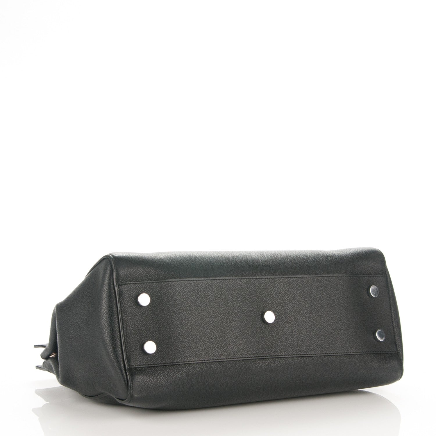 Saint Laurent Grained Calfskin Medium Cabas Rive Gauche Black 4 of 6