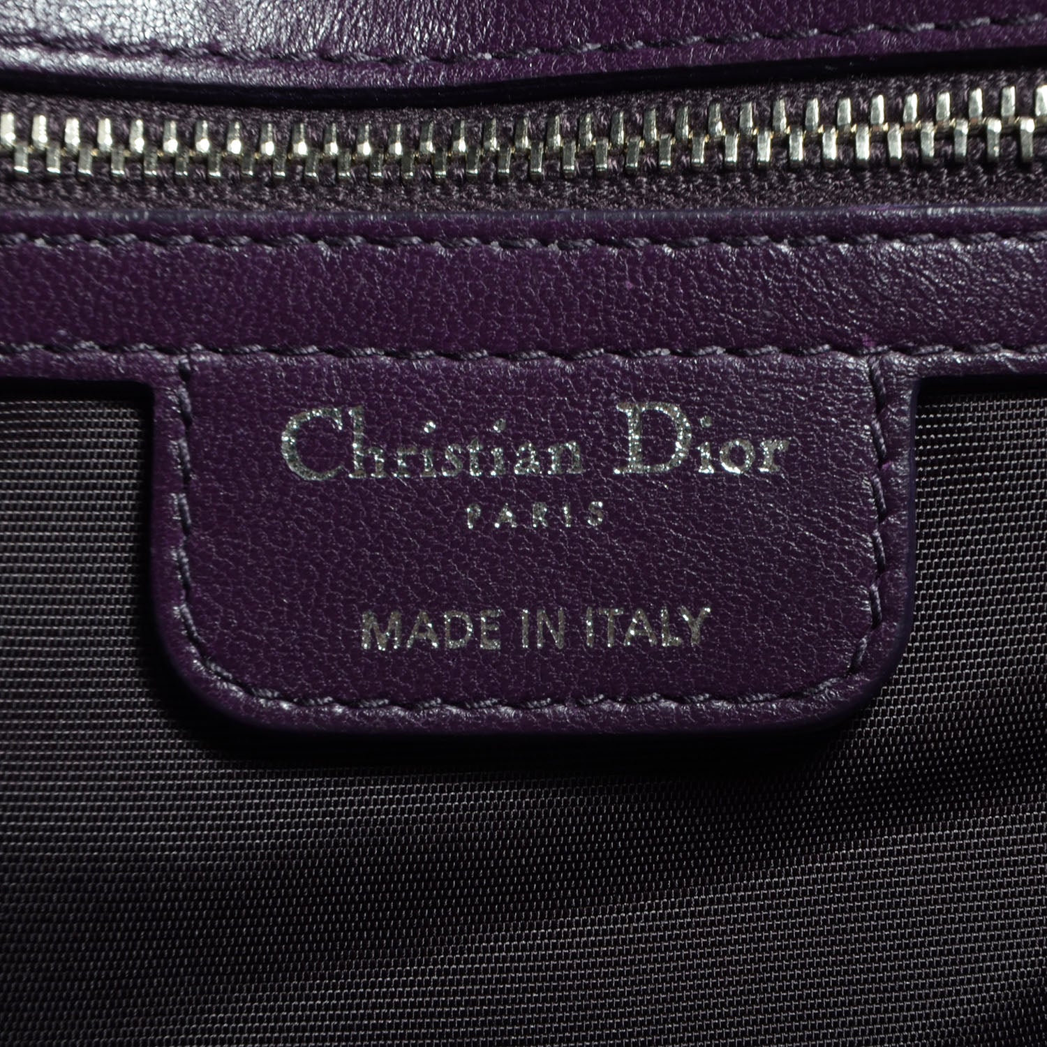 Christian Dior Lambskin Cannage Medium Le Trente Tote Purple 6 of 8