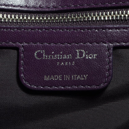 Christian Dior Lambskin Cannage Medium Le Trente Tote Purple 6 of 8
