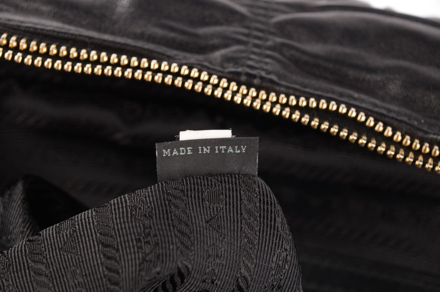Nappa Gaufre Tote Nero Black