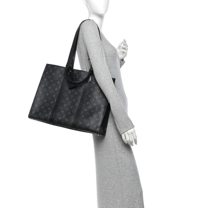 Louis Vuitton Monogram Eclipse Sac Plat 24H 2 of 9
