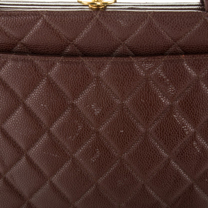 Chanel Caviar Quilted Shoulder Bag Bordeaux 6 of 8