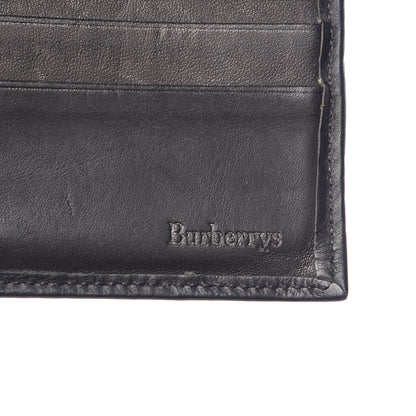 Burberry Calfskin Bi-Fold Wallet Black 6 of 9
