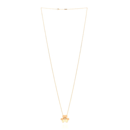 Van Cleef & Arpels 18K Yellow Gold Diamond Very Large Frivole Clip Pendant Necklace 3 of 6