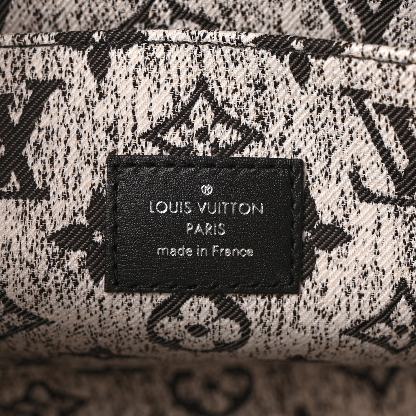 Monogram Jacquard Denim Onthego MM Gray