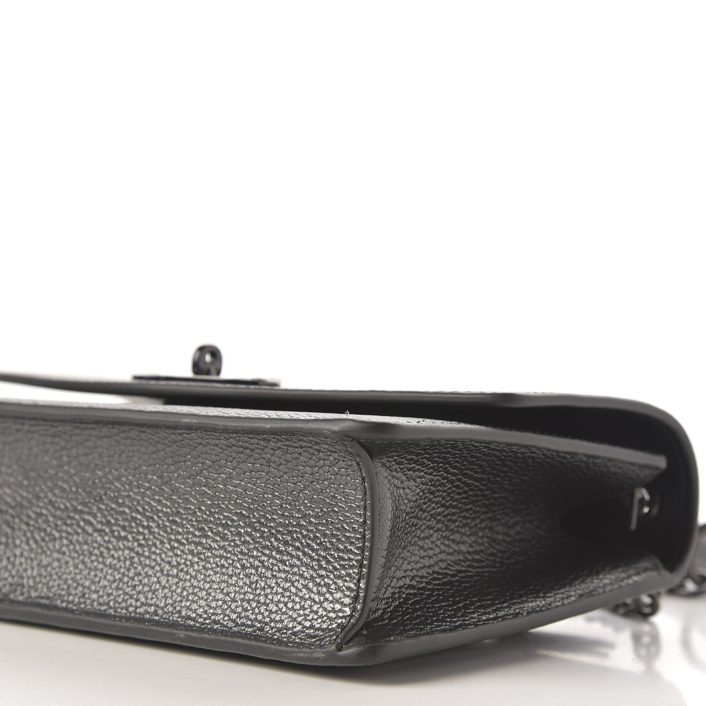 Metallic Grain Calfskin Small Darley Gunmetal