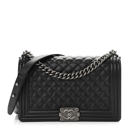 Chanel Caviar Quilted New Medium Boy Flap Black 1 of 10