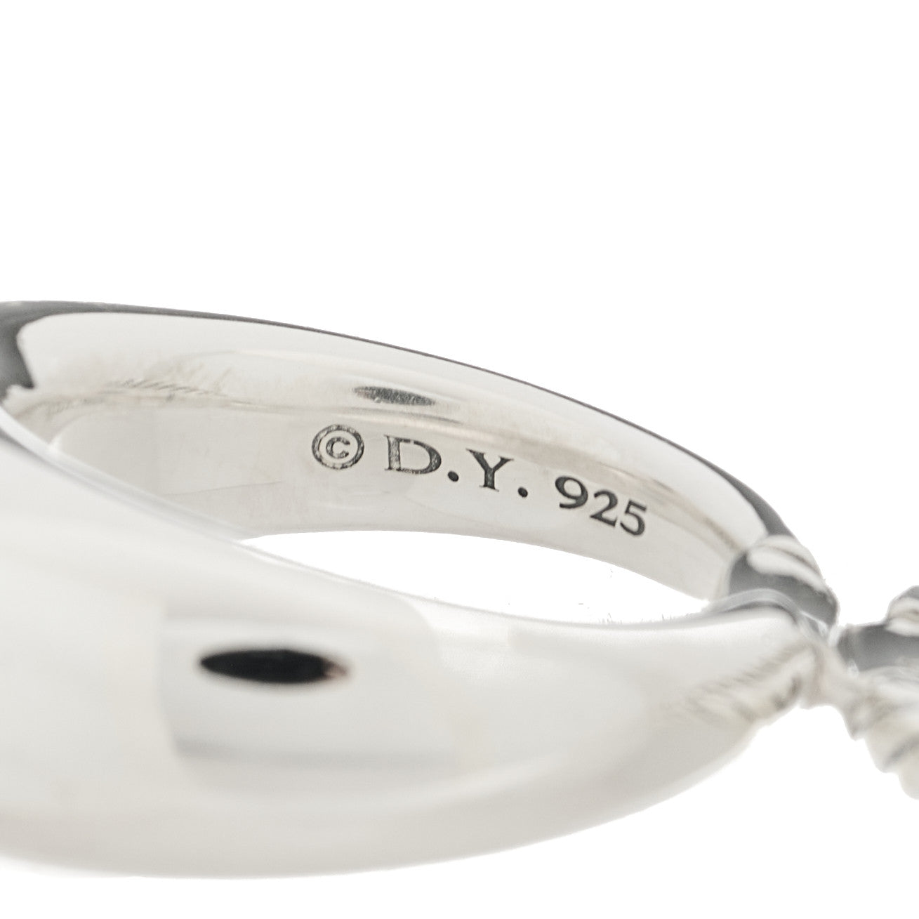 David Yurman Sterling Silver 17mm Pure Form Two Row Ring 51 5.75 4 of 4