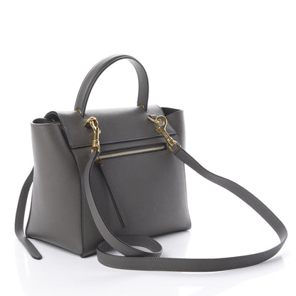 Celine Grained Calfskin Micro Belt Bag Grey 2 of 8