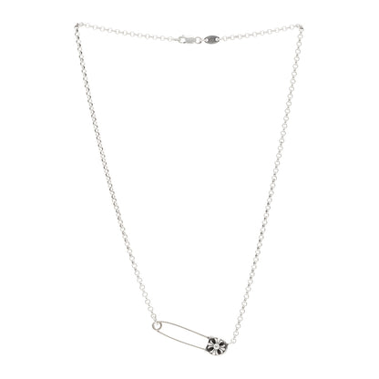 Chrome Hearts Sterling Silver Safety Pin Pendant Necklace 3 of 5