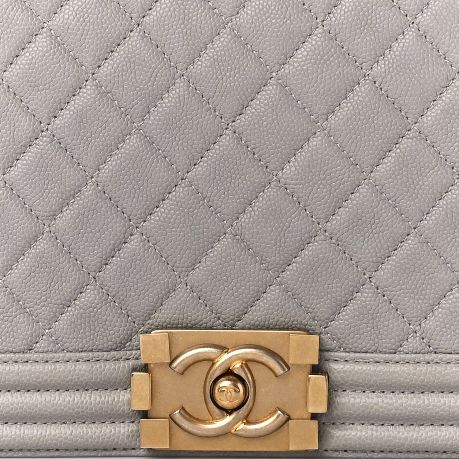 Chanel Caviar Quilted New Medium Boy Flap Grey 8 of 13