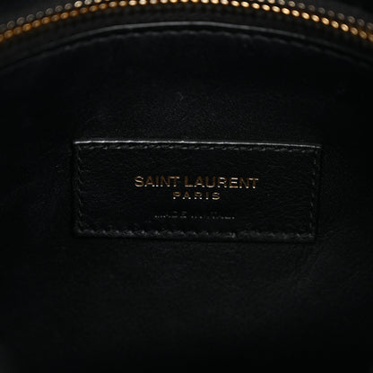 Saint Laurent Grained Calfskin Small Le 5 A 7 Soft Hobo Black 7 of 11