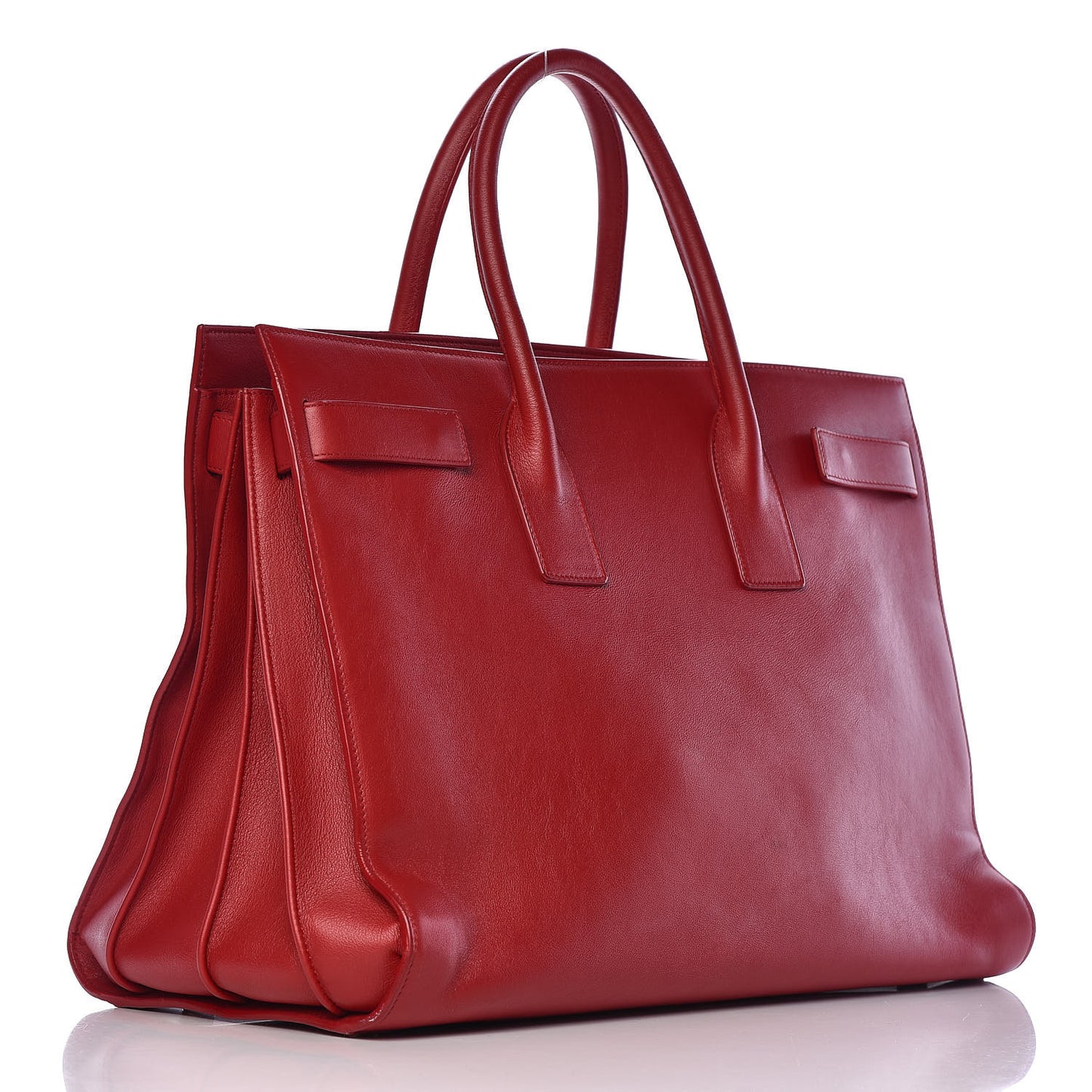Calfskin Large Sac de Jour Carryall Rouge Orient
