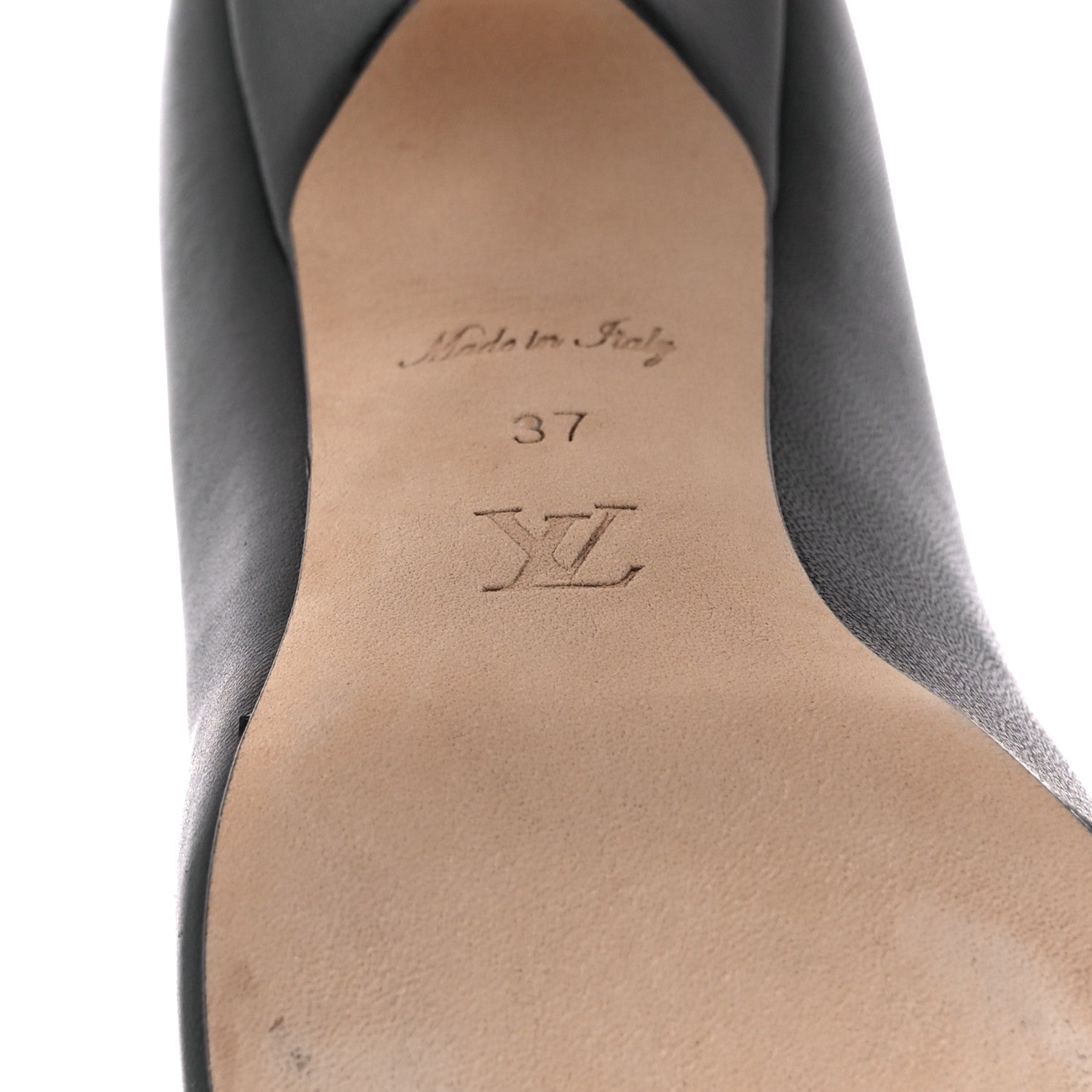 Louis Vuitton Calfskin Pumps 37 Black 6 of 8