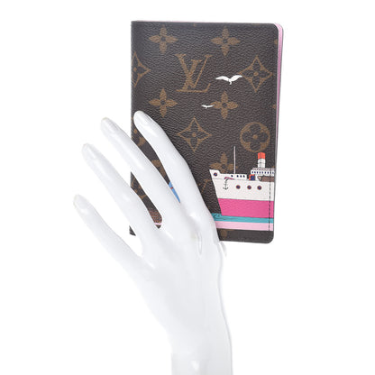 Louis Vuitton Monogram 2016 Christmas Animation Passport Cover Rose Ballerine 2 of 8