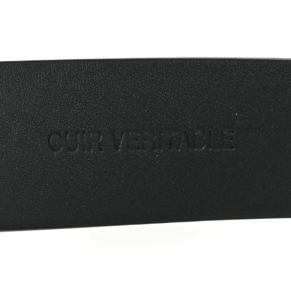 Chanel Calfskin Paris Button CC Belt 75 30 Black 6 of 7