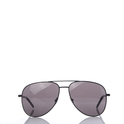 Saint Laurent Metal Aviator Classic 11 Folk Sunglasses Black 2 of 8