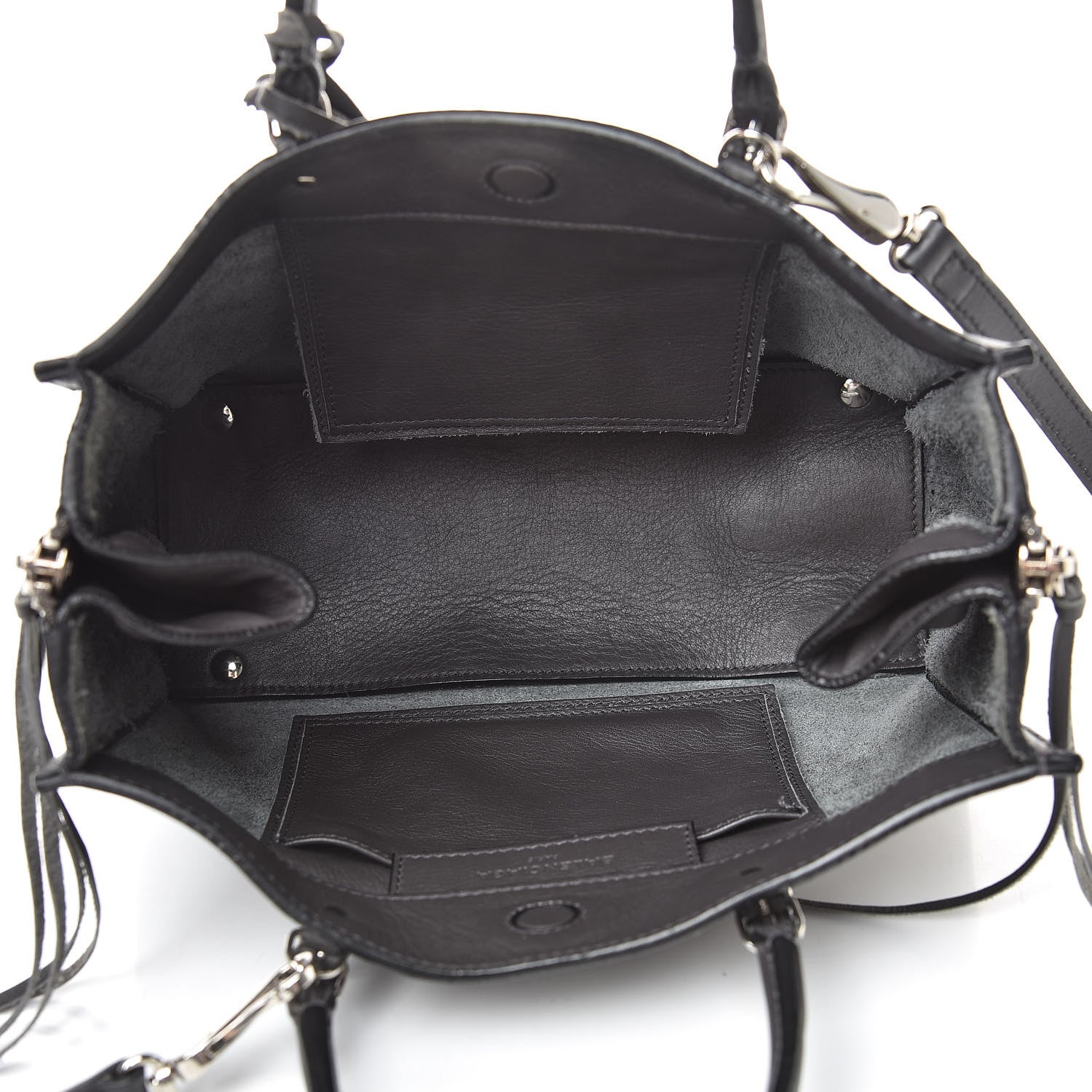 Balenciaga Veau Papier A6 Zip Around Tote Gris Fossile 5 of 14