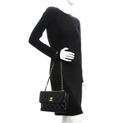 Chanel Lambskin Quilted Medium Trendy CC Flap Black 2 of 11