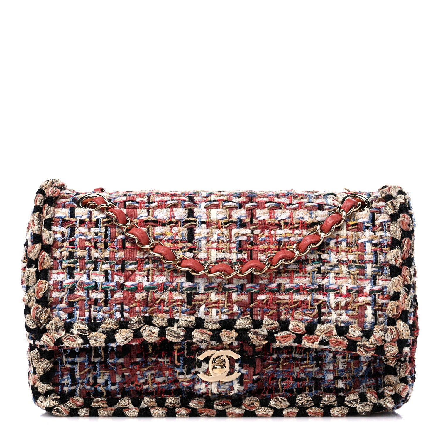 Chanel Tweed Quilted Rectangular Flap Multi 1 of 11