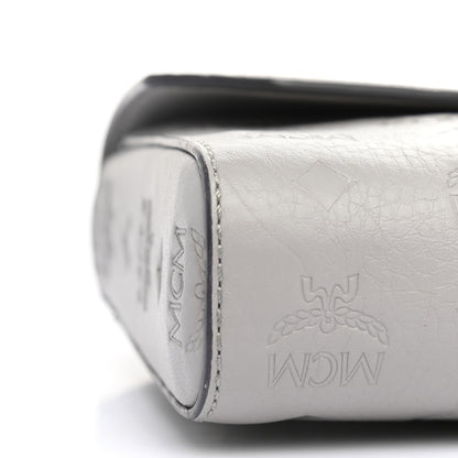 MCM Calfskin Ottomar Wallet On Chain Grey 9 of 10