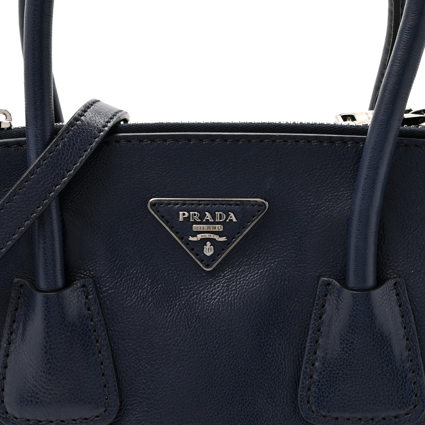 Glace Calf Scamosciato Twin Pocket Tote Baltico