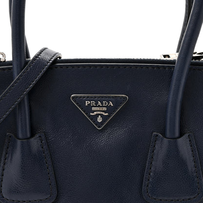 Prada Glace Calf Scamosciato Twin Pocket Tote Baltico 6 of 10