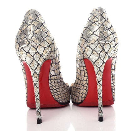 Christian Louboutin Lurex KAA Decollete 554 120 Pumps 37.5 Silver 7 of 9