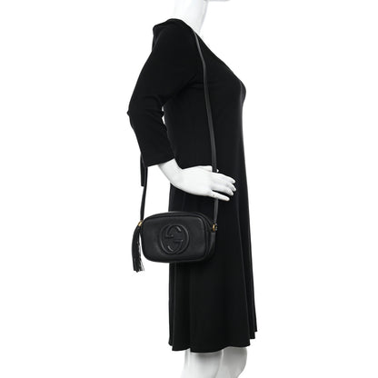 Gucci Pebbled Calfskin Mini Soho Disco Bag Black 2 of 10