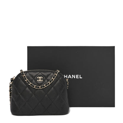 Chanel Caviar Quilted Classic Clutch With Chain Black 11 of 11