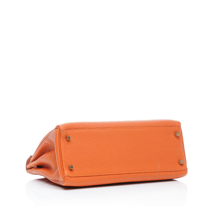 Hermes Togo Kelly Retourne 32 Orange 4 of 23