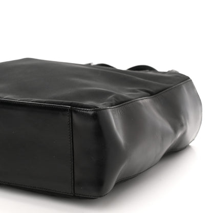 Prada Nylon Calfskin Tote Black 9 of 11