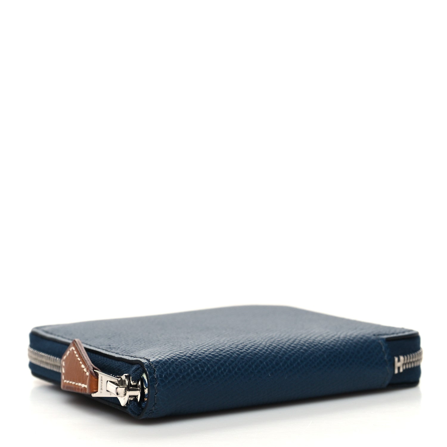 Hermes Epsom Silk'In Compact Wallet Bleu de Prusse White Navy Vert Fizz 4 of 9