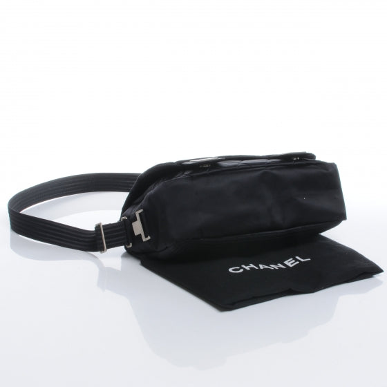 Nylon Ski Messenger Bag Black