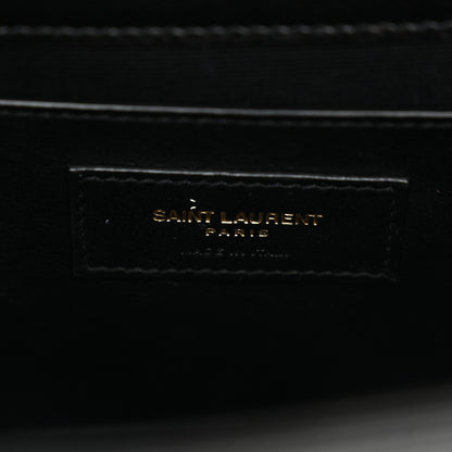 Saint Laurent Grain De Poudre Small Monogram Kate Satchel Black 10 of 19