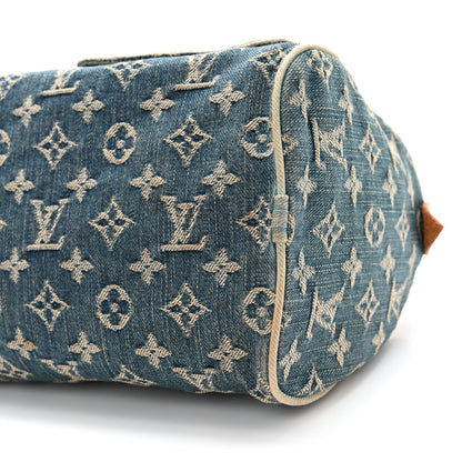 Louis Vuitton Monogram Denim Neo Speedy Blue 10 of 18