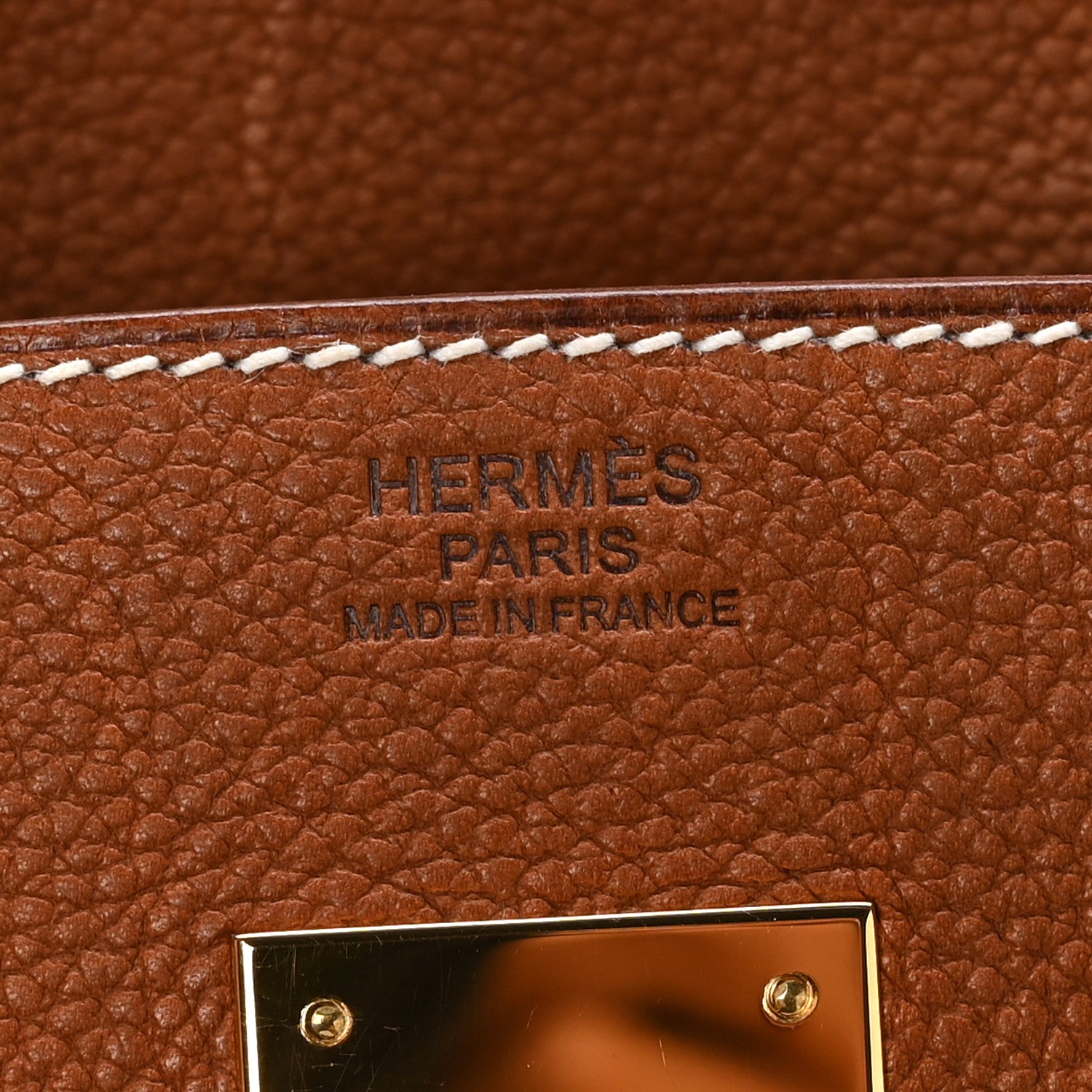 Hermes Natural Barenia Faubourg Birkin 30 Fauve 6 of 10