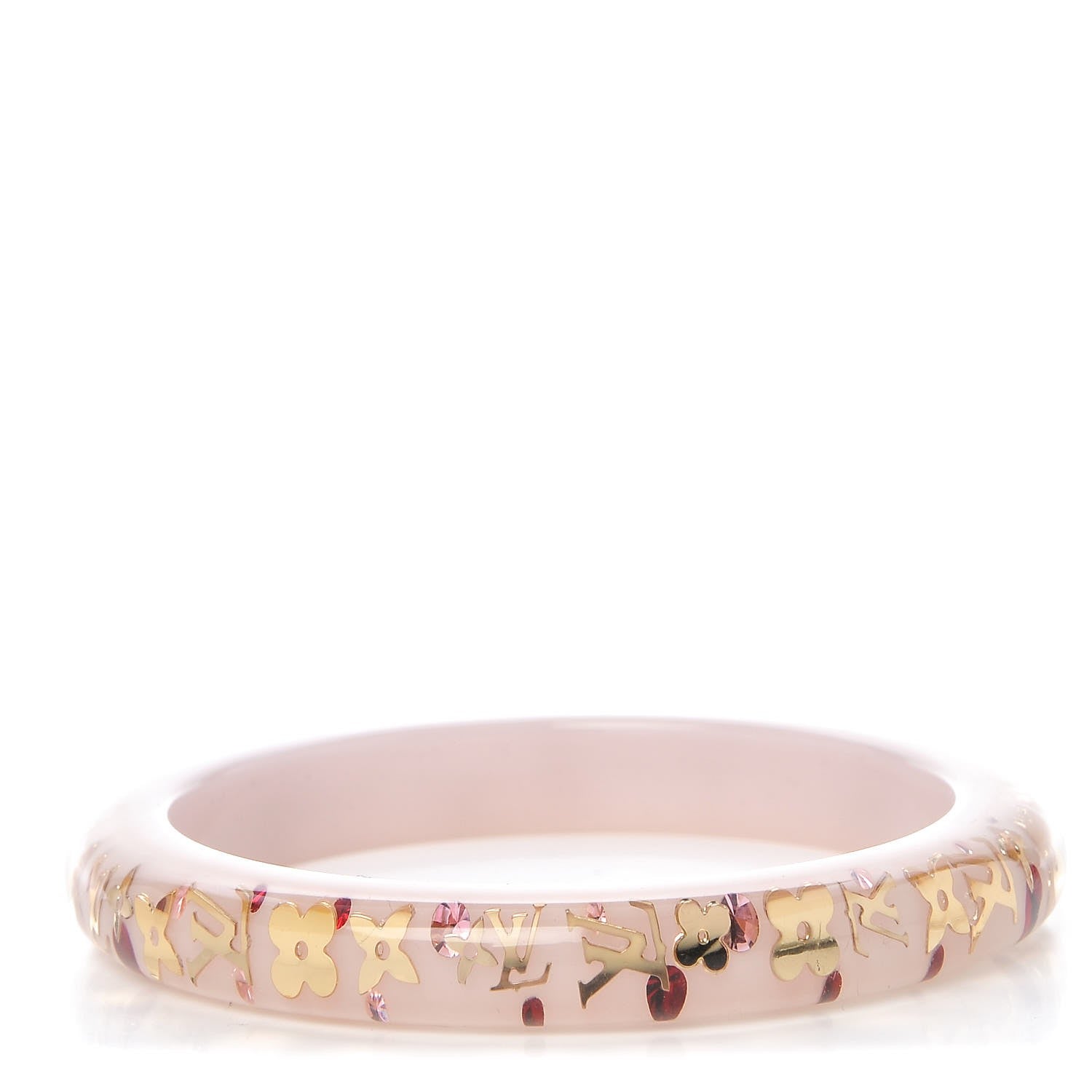Louis Vuitton Resin Swarovski Medium Inclusion Bracelet PM Parme 1 of 3