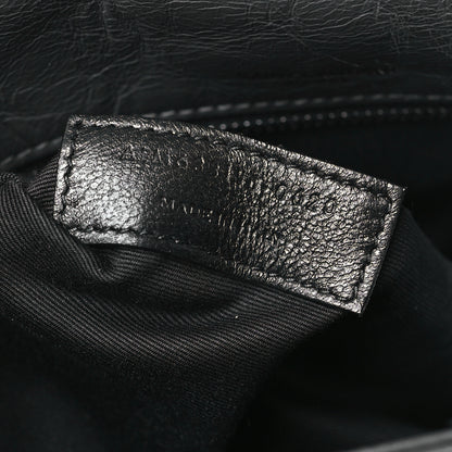 Saint Laurent Crinkled Calfskin Matelasse Monogram Medium Niki Chain Satchel Storm 8 of 10