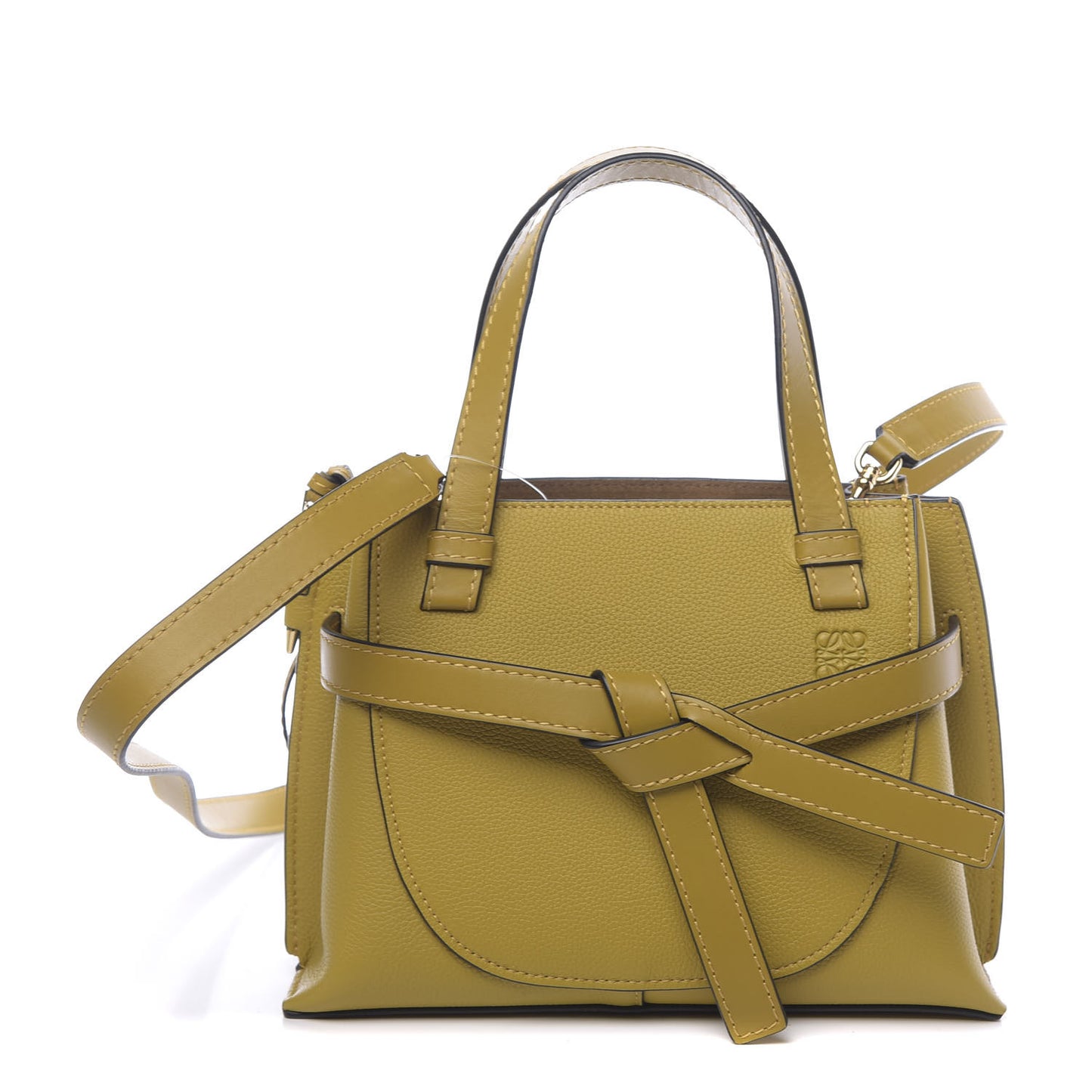 Calfskin Mini Gate Tote Ochre