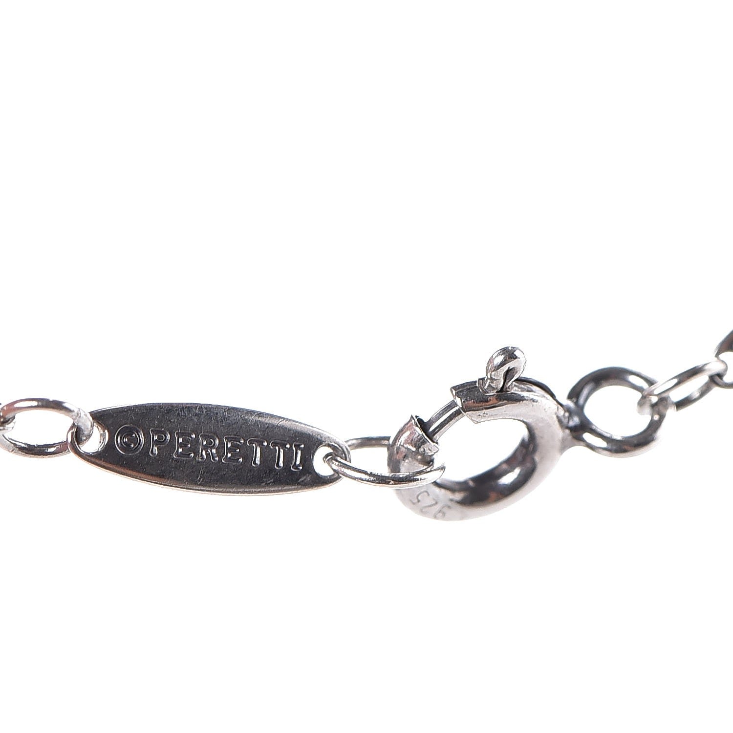 Tiffany Sterling Silver Diamond .05ct Elsa Peretti Diamonds by the Yard Pendant Necklace 7 of 8