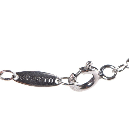 Tiffany Sterling Silver Diamond .05ct Elsa Peretti Diamonds by the Yard Pendant Necklace 7 of 8
