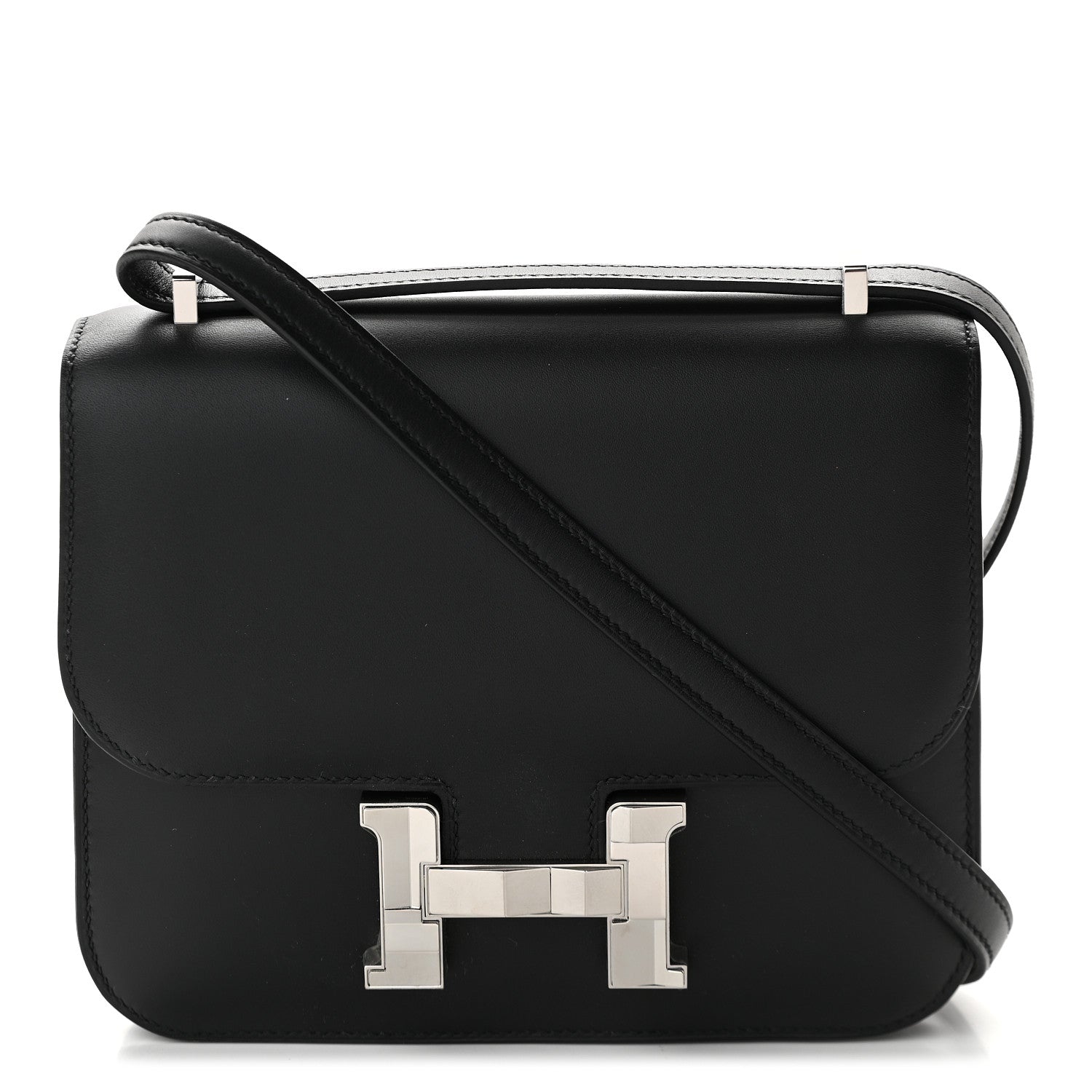 Hermes Veau Monsieur Mirror Constance 18 Black 1 of 9