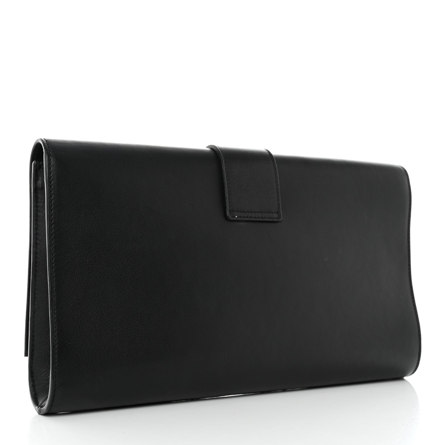 Calfskin Classic Y Ligne Clutch Black