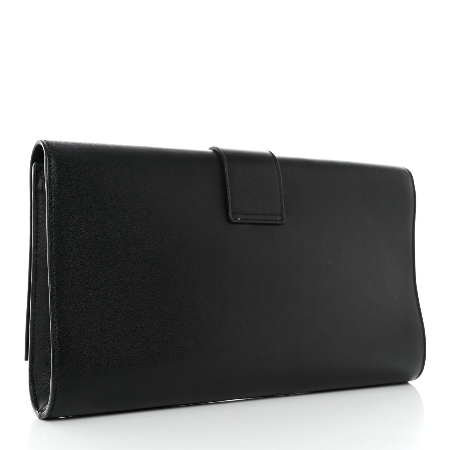 Saint Laurent Calfskin Classic Y Ligne Clutch Black 3 of 9