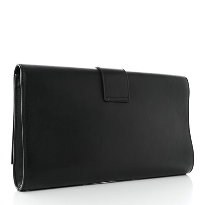 Saint Laurent Calfskin Classic Y Ligne Clutch Black 3 of 9