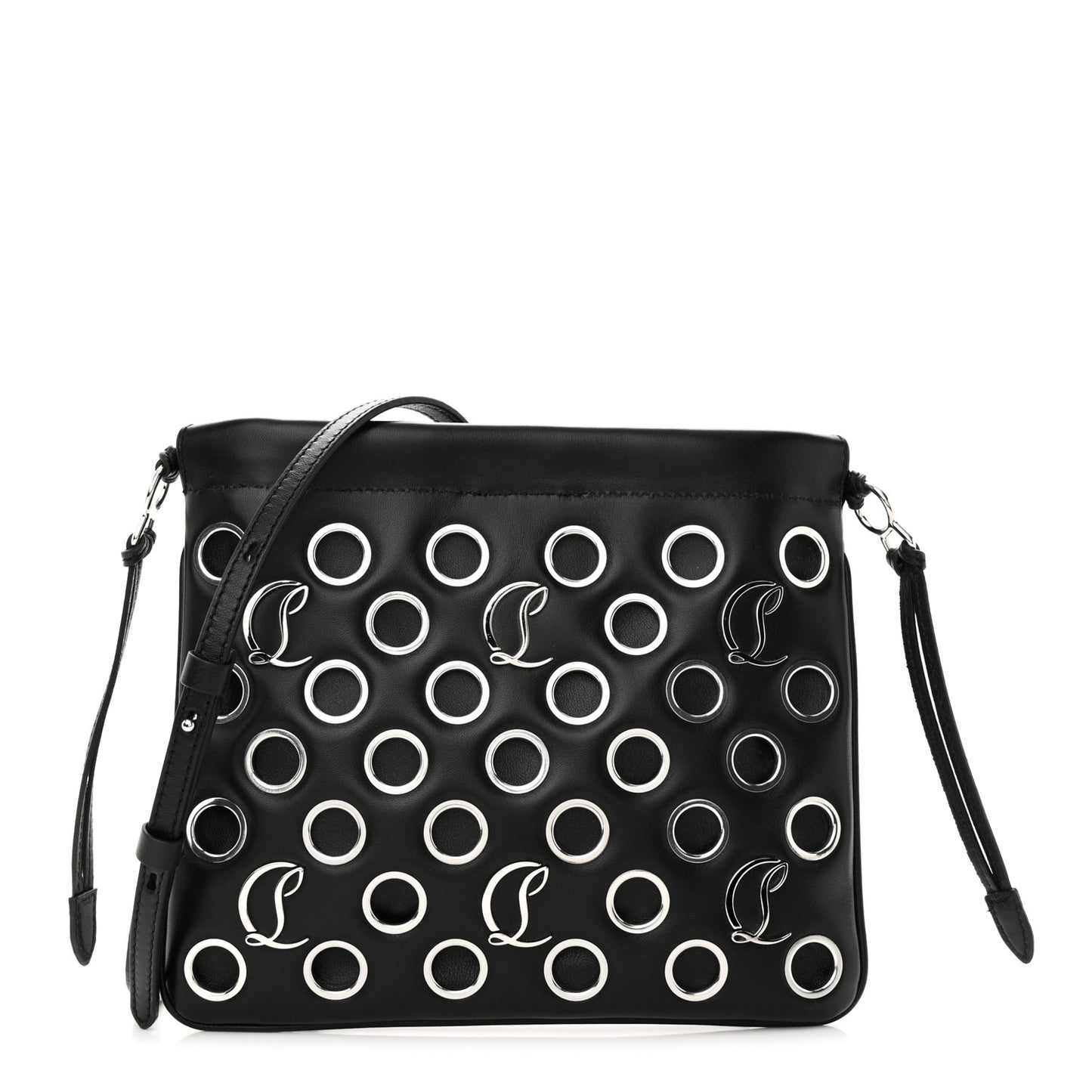 Nappa Eyelet Logo Mouchara Tote Black